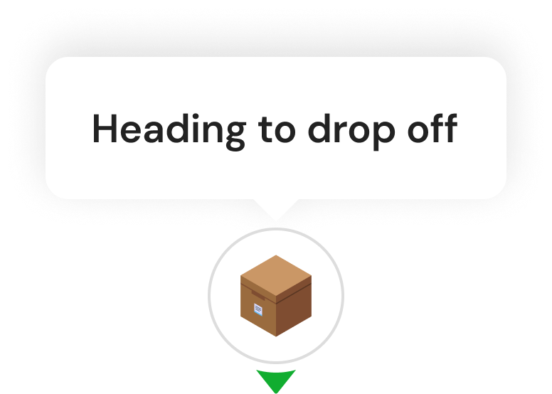 Heading to drop off card